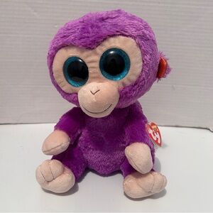 TY BEANIE BOOS - GRAPES the 10” the purple MONKEY